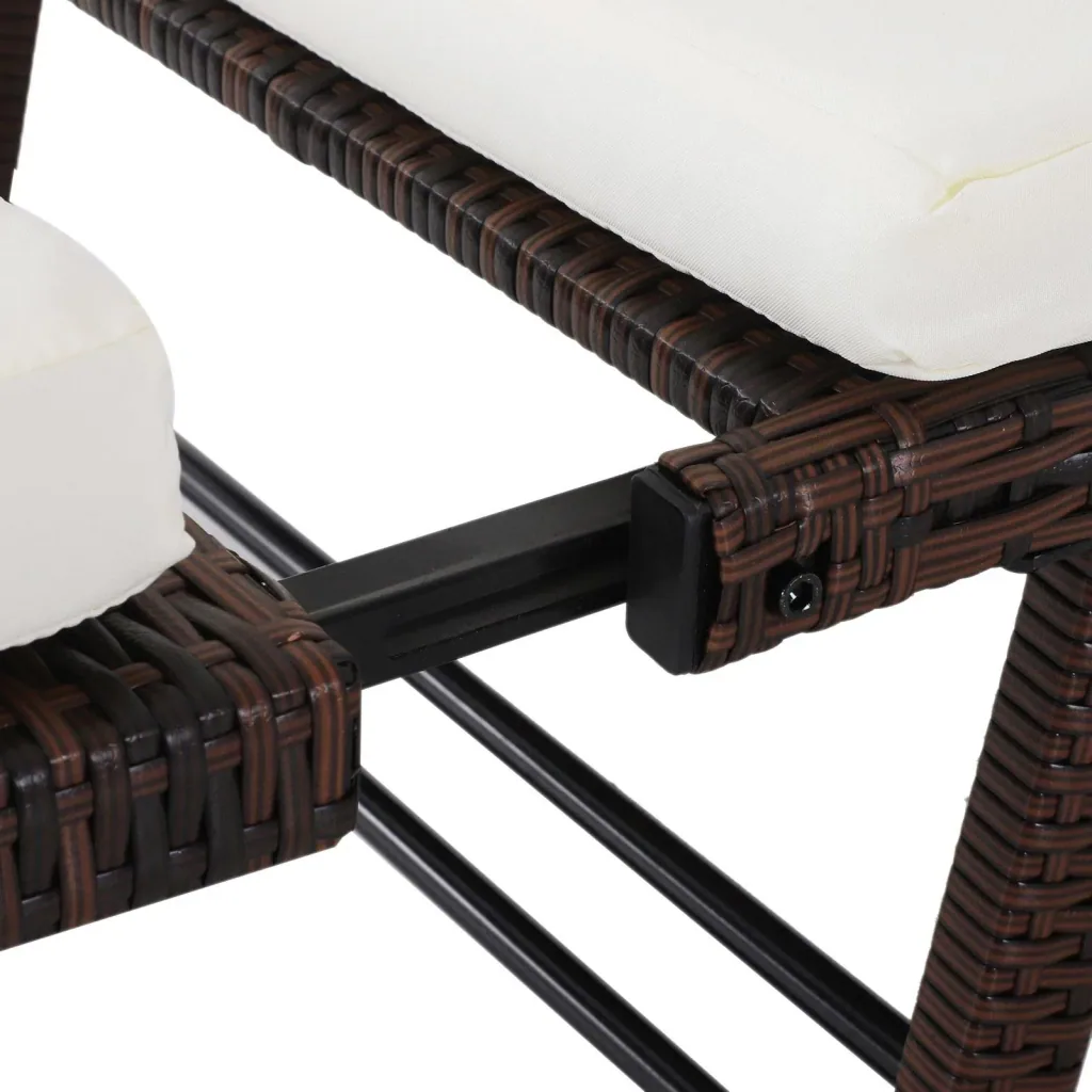 Gartensofa mit klappbaren Armlehnen