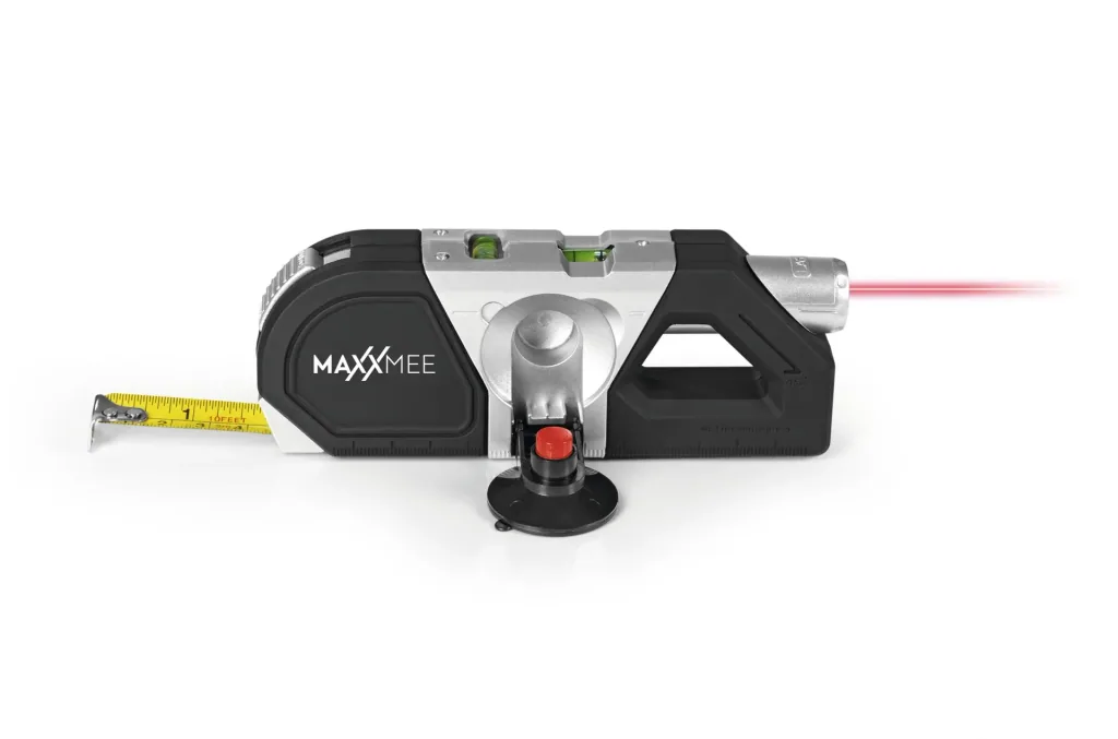 Laser-Waage 3 in 1 , 3 Volt, schwarz/silber