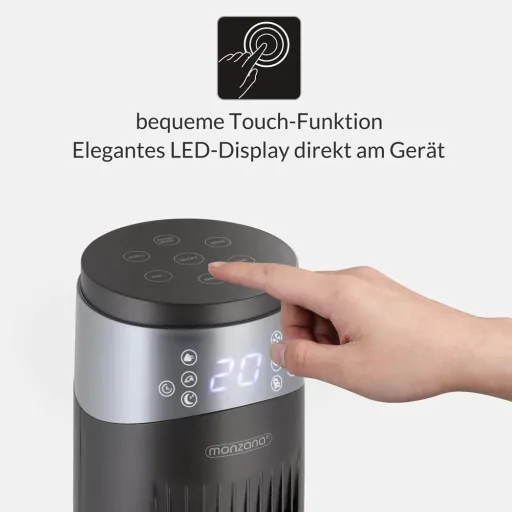 Turmventilator grau 120cm inkl. Fernbedienung